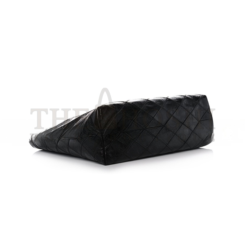 Y51 EAST WEST SHOPPING TOTE QUILTED CRINKLED GLOSSED-LEATHER 394195939309 (38*28*13cm) Master Quality